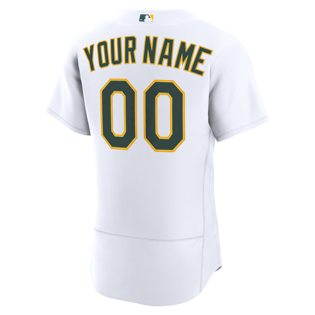Athletics Nike Home Authentic Custom Jersey - White | MLB Fan Gear