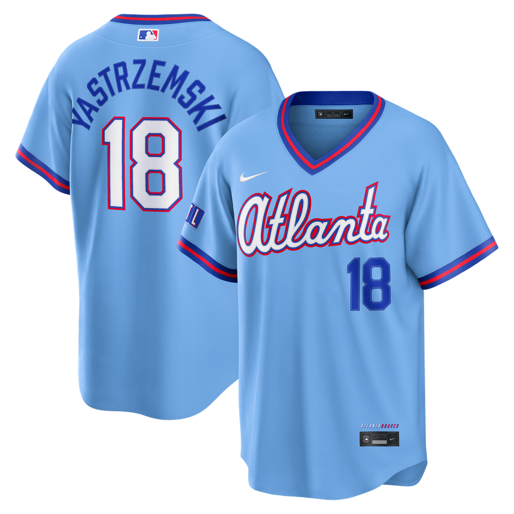 Mike Yastrzemski Atlanta Braves Nike 2026 City Connect Stadium Jersey - Powder Blue | MLB Fan Gear
