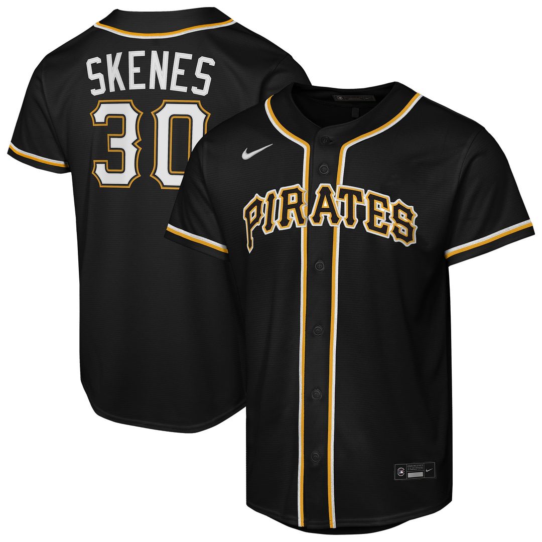 Paul Skenes Pittsburgh Pirates Nike Youth Fashion Replica Player Jersey - Black | MLB Fan Gear