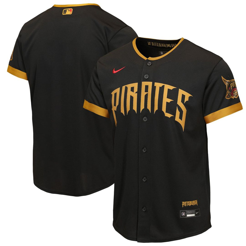 Pittsburgh Pirates Nike Youth 2026 City Connect Stadium Jersey - Black | MLB Fan Gear