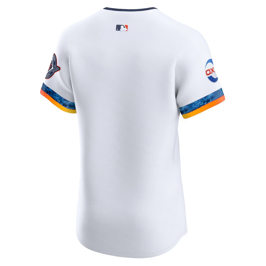 Houston Astros Nike 2025 City Connect Elite Jersey - White | MLB Fan Gear