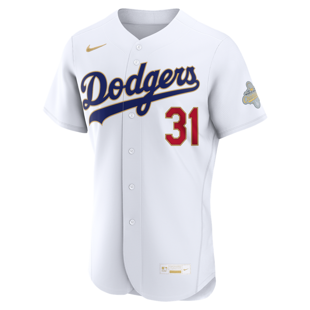 Tyler Glasnow Los Angeles Dodgers Nike 2026 Gold Collection Authentic Jersey - White | MLB Fan Gear