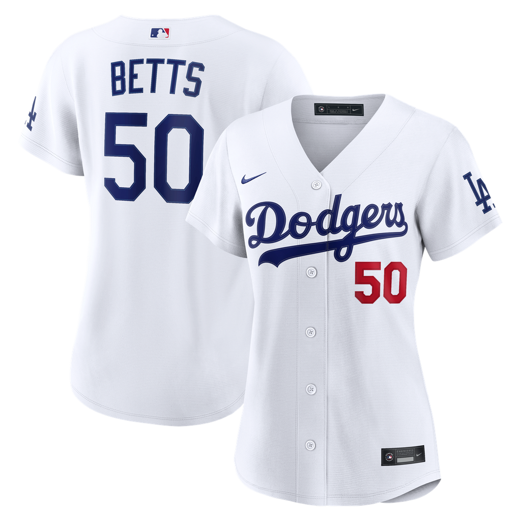 Mookie Betts Los Angeles Dodgers Nike Women's Home Stadium Jersey - White | MLB Fan Gear