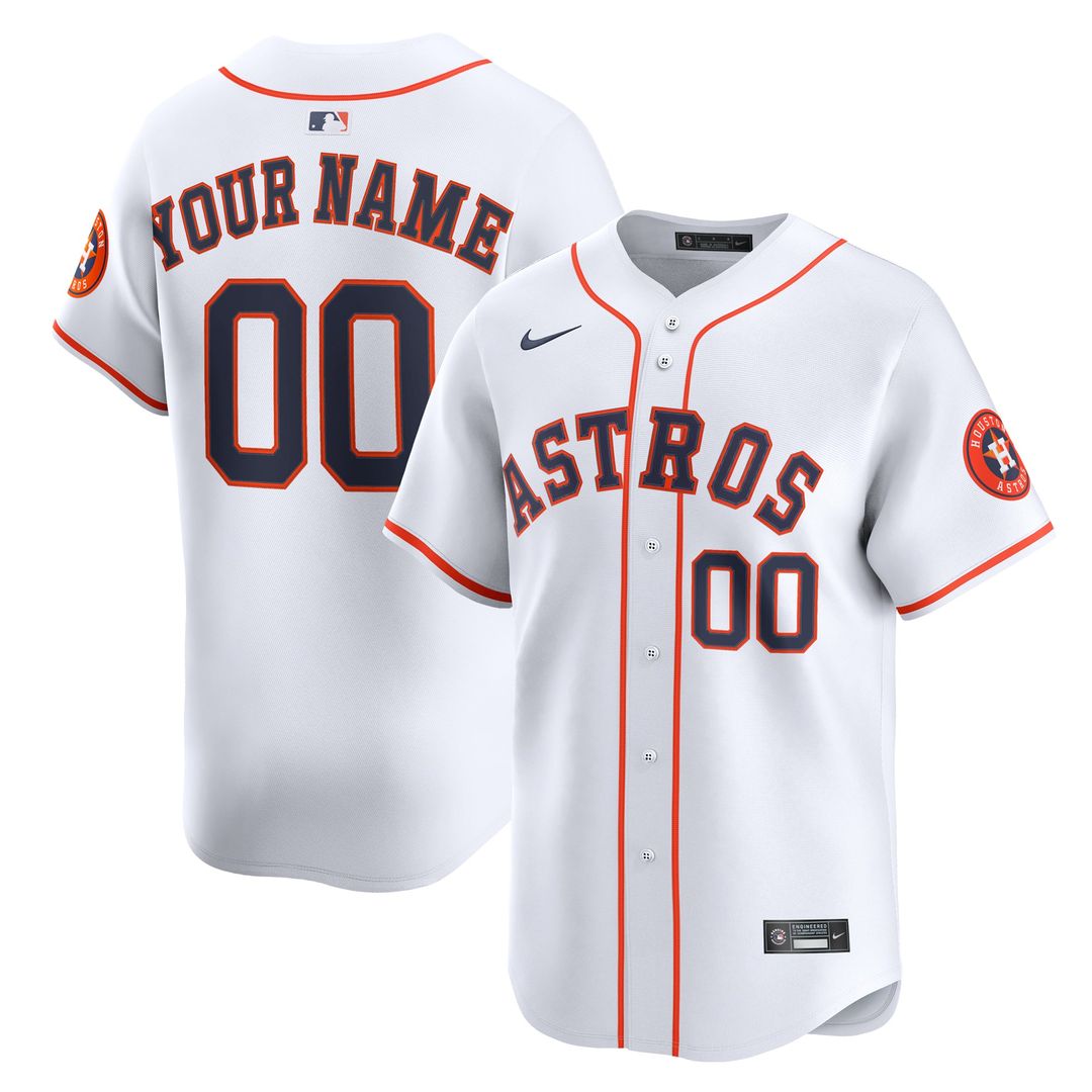 Houston Astros Nike Home Limited Custom Jersey - White | MLB Fan Gear