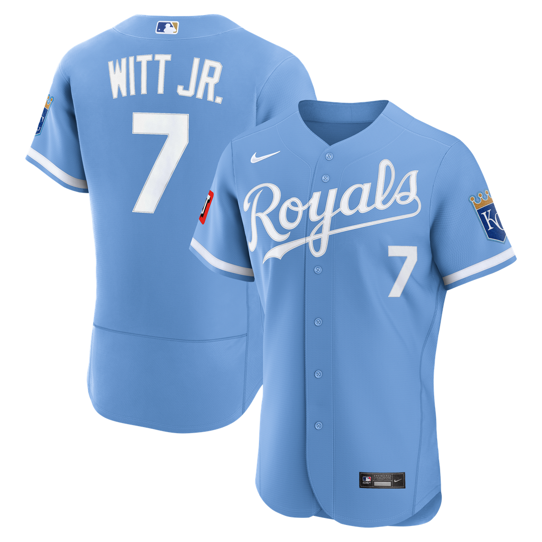 Bobby Witt Jr. Kansas City Royals Nike Home Authentic Sponsor Patch Jersey - White | MLB Fan Gear