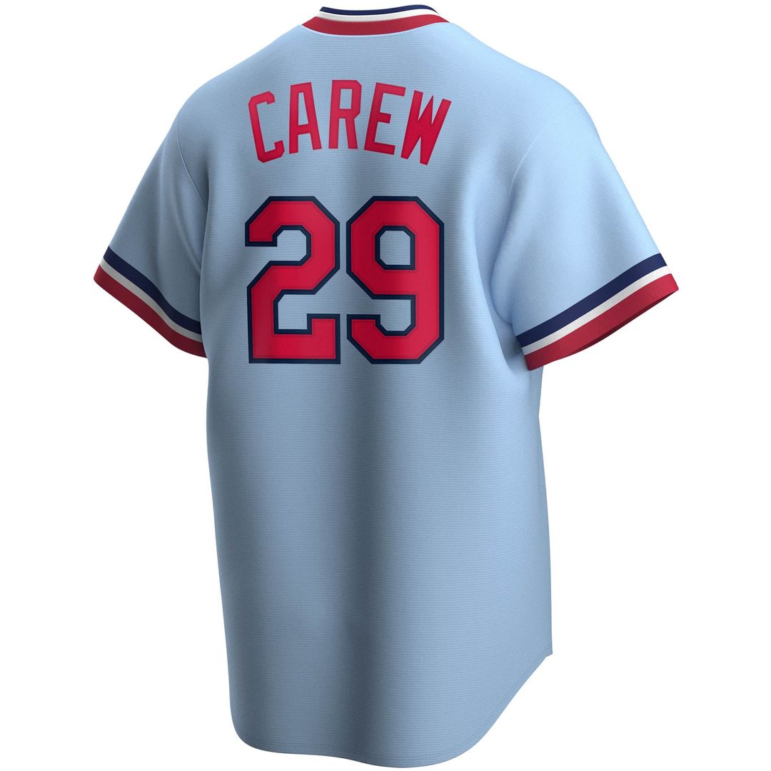 Rod Carew Minnesota Twins Nike Road Cooperstown Collection Player Jersey - Light Blue | MLB Fan Gear