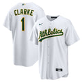 Denzel Clarke Athletics Nike Home Replica Jersey - White | MLB Fan Gear