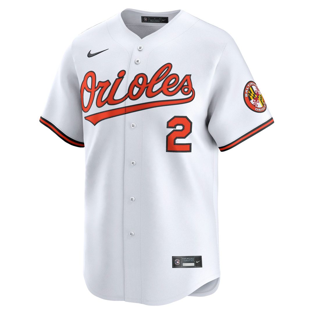 Gunnar Henderson Baltimore Orioles Nike Home Limited Player Jersey - White | MLB Fan Gear