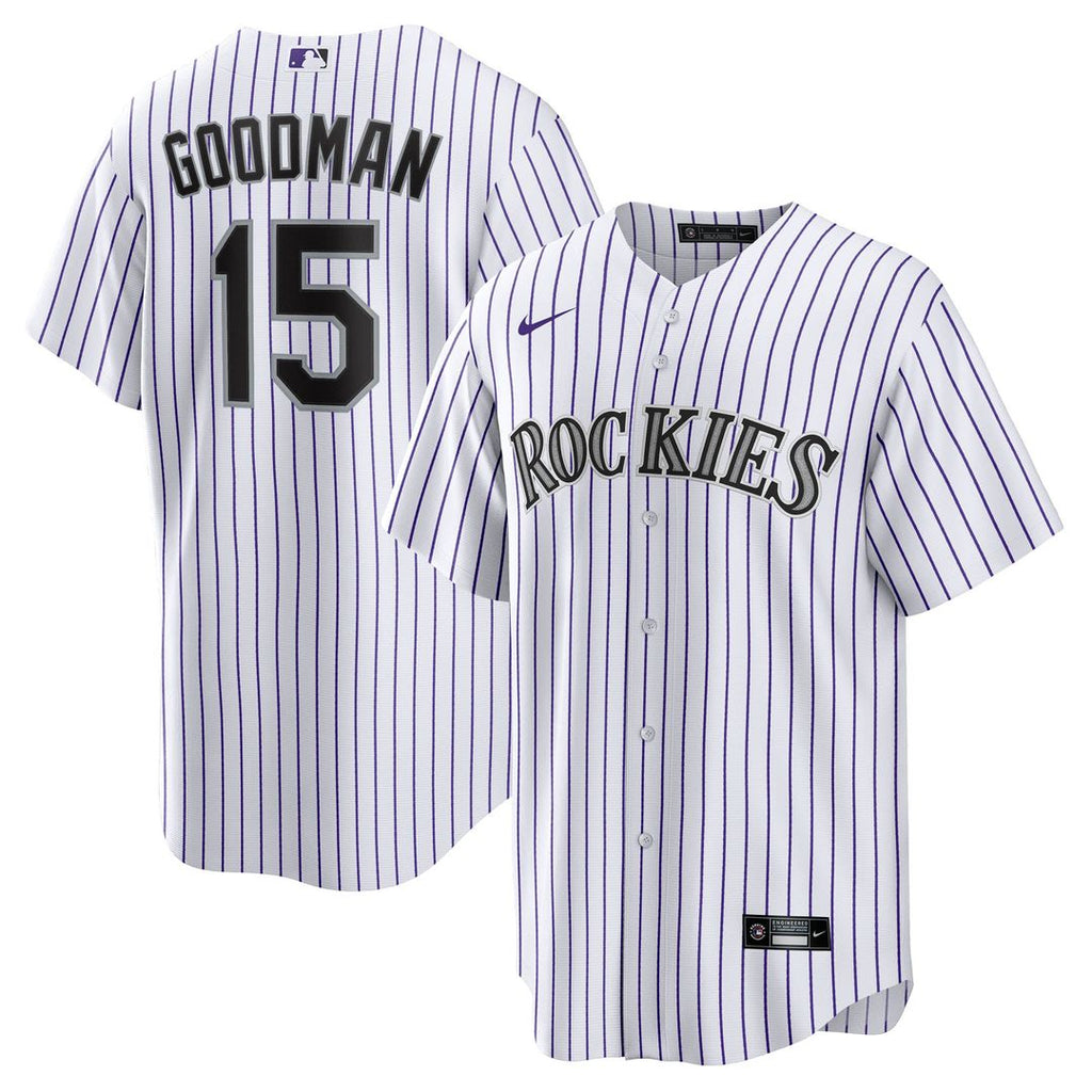 Hunter Goodman Colorado Rockies Nike Home Replica Jersey - White | MLB Fan Gear