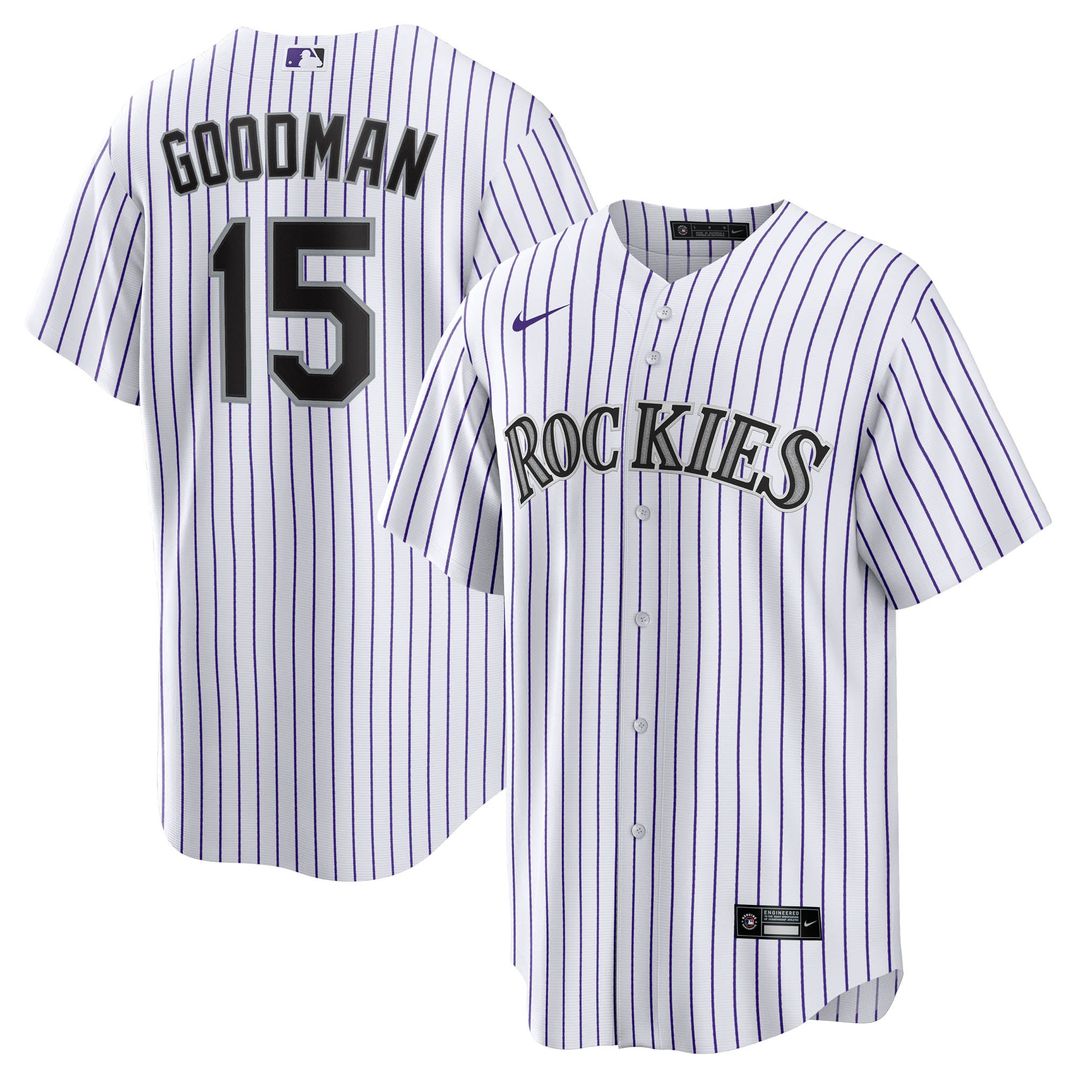 Hunter Goodman Colorado Rockies Nike Home Replica Jersey - White | MLB Fan Gear