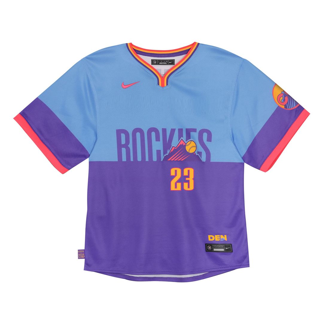 Kris Bryant Colorado Rockies Nike Toddler 2025 City Connect Limited Player Jersey - Purple/ Light Blue | MLB Fan Gear