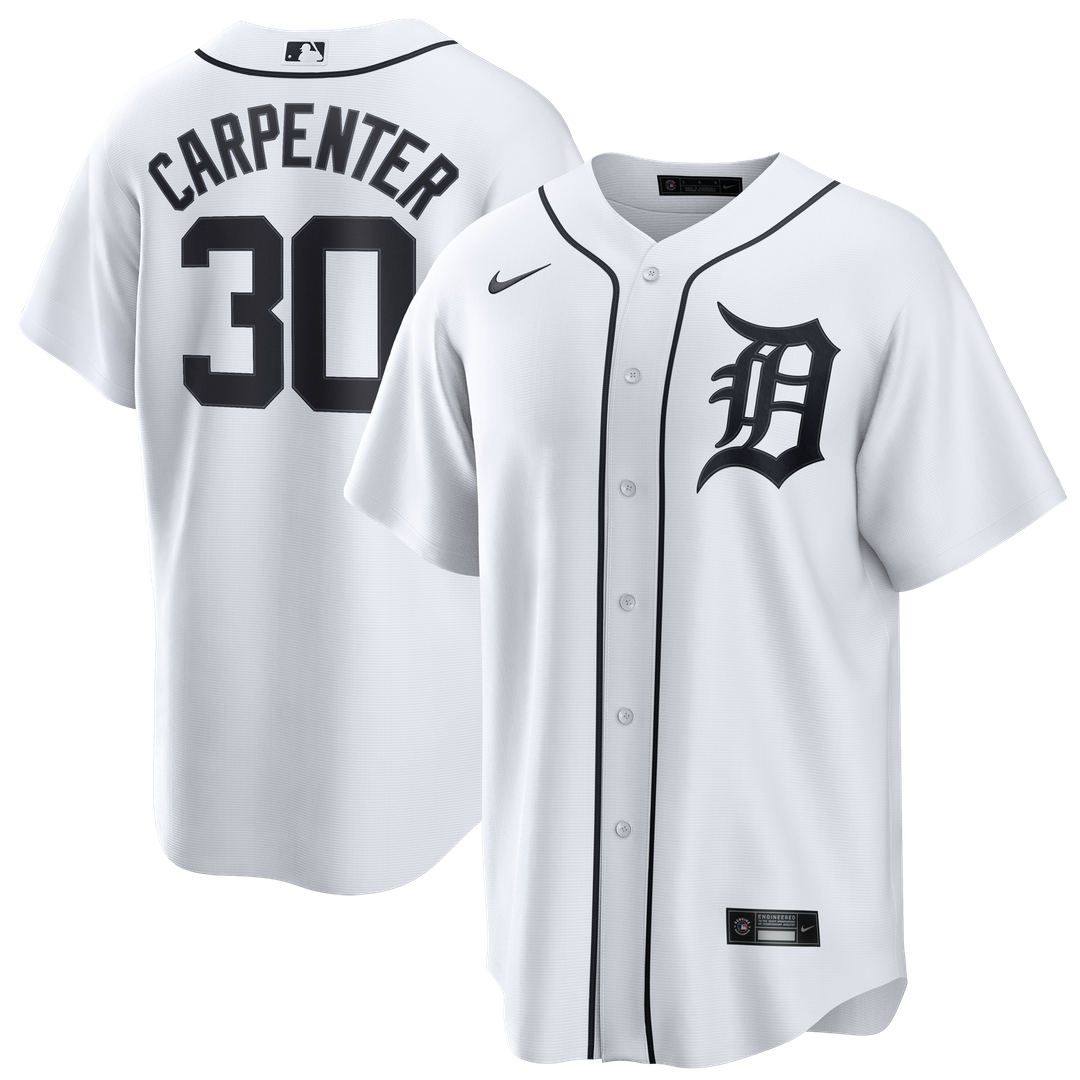 Kerry Carpenter Detroit Tigers Nike Home Replica Jersey - White | MLB Fan Gear