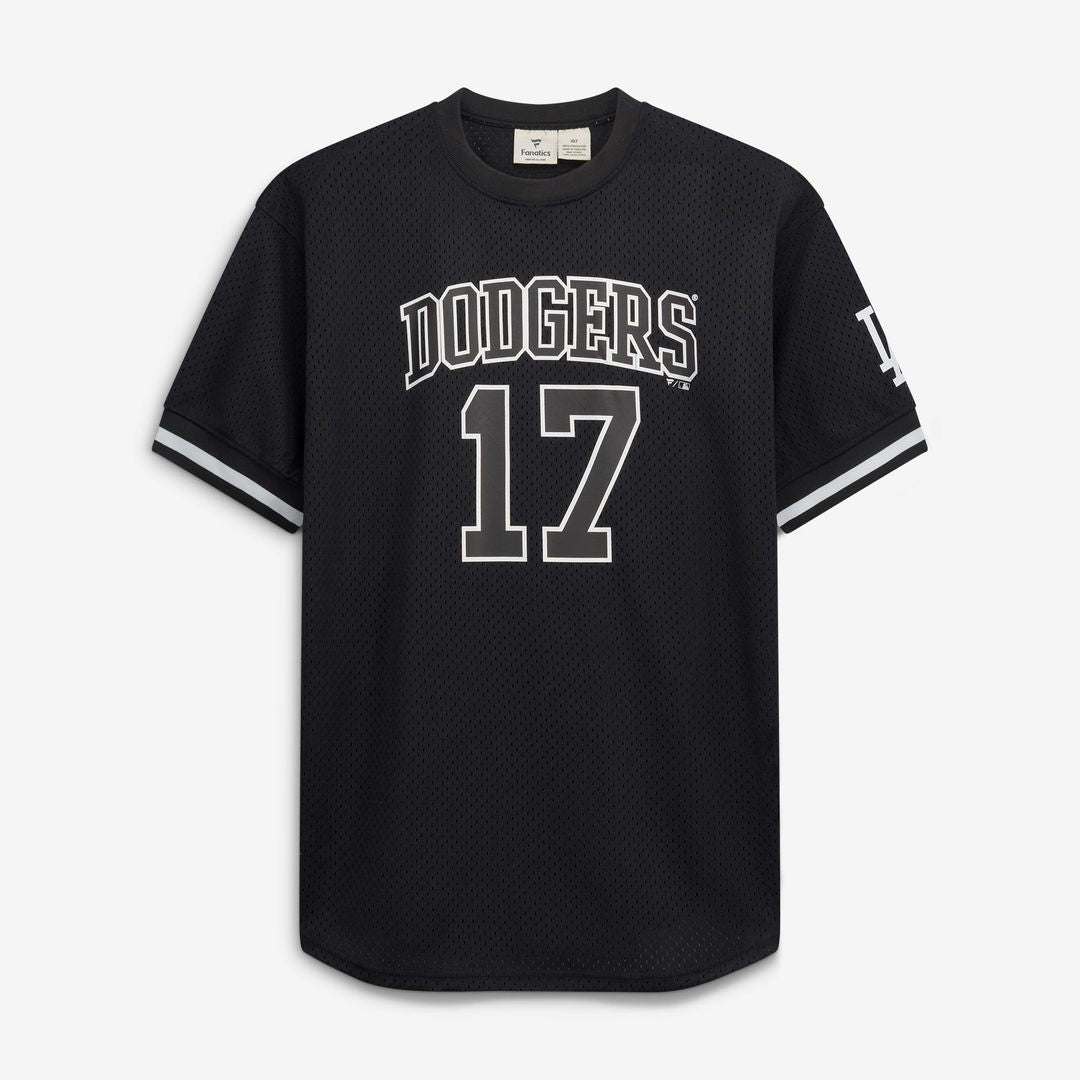 Shohei Ohtani Los Angeles Dodgers Fanatics Big & Tall Heavyweight Mesh Jersey - Black/ White | MLB Fan Gear