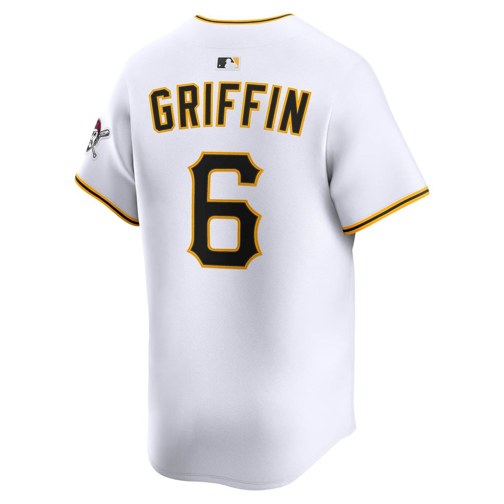 Konnor Griffin Pittsburgh Pirates Nike Home Limited Jersey - White | MLB Fan Gear