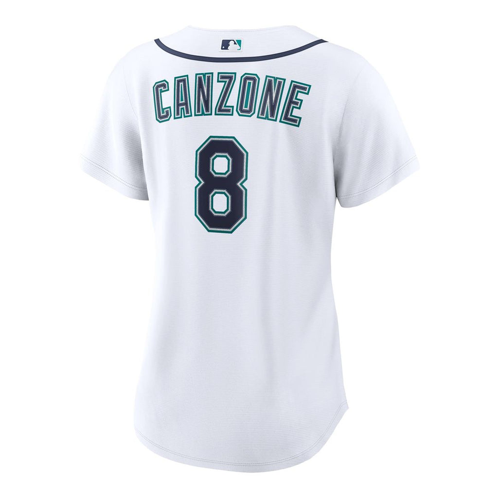 Dominic Canzone Seattle Mariners Nike Women's Home Replica Jersey - White | MLB Fan Gear