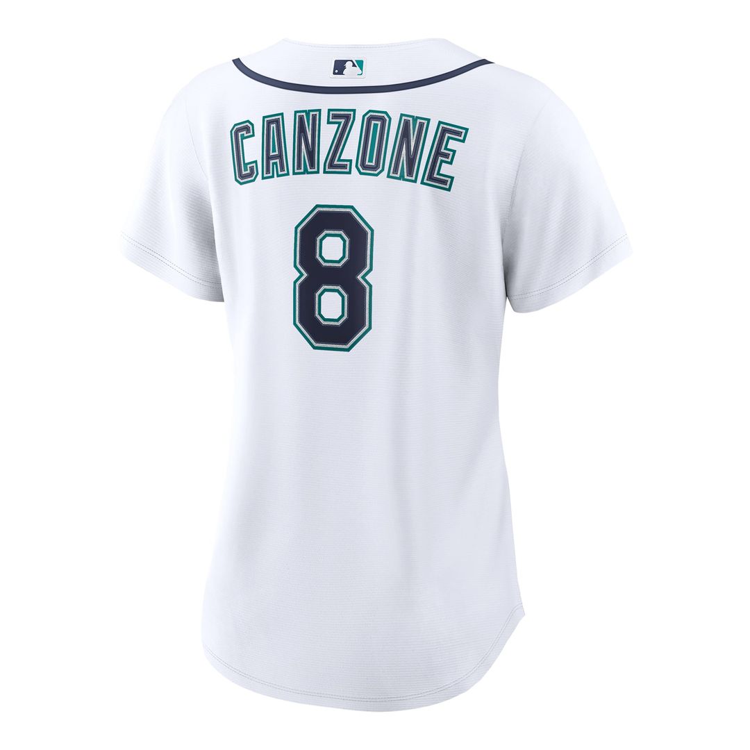 Dominic Canzone Seattle Mariners Nike Women's Home Replica Jersey - White | MLB Fan Gear