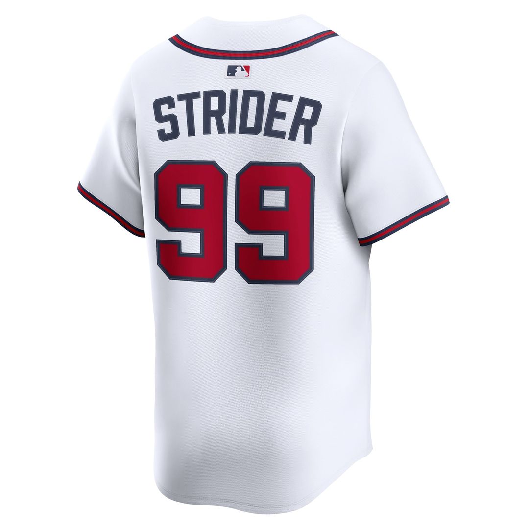 Spencer Strider Atlanta Braves Nike Home Limited Player Jersey - White | MLB Fan Gear