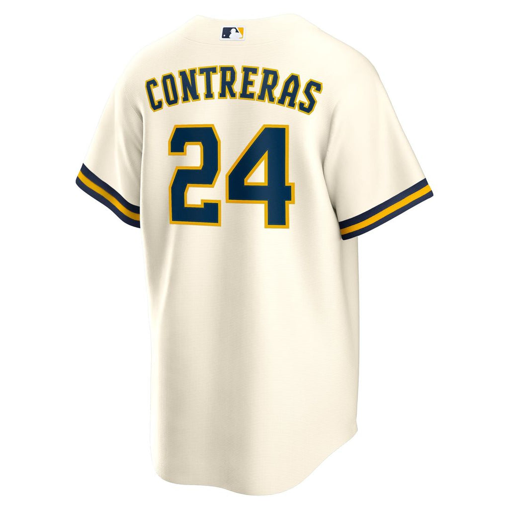 William Contreras Milwaukee Brewers Nike Home Replica Jersey - Cream | MLB Fan Gear
