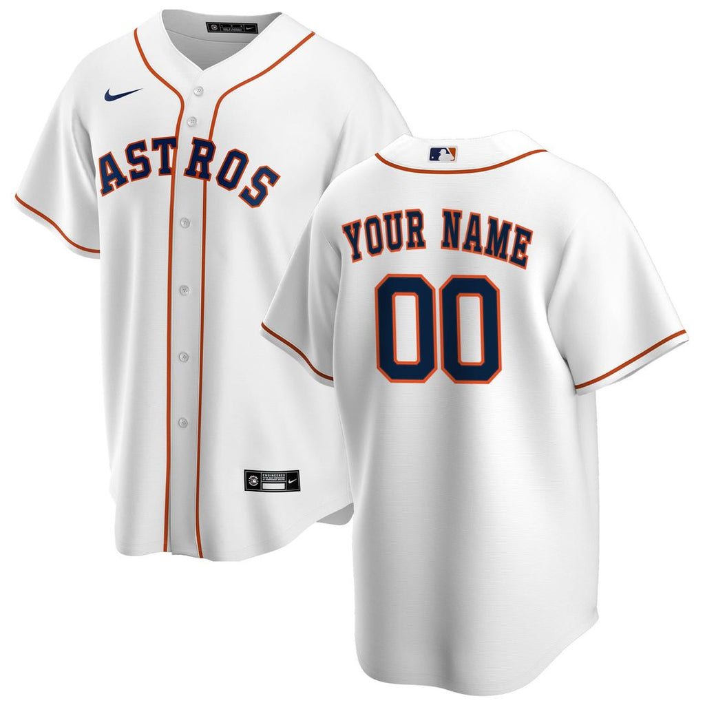 Houston Astros Nike Home Replica Custom Jersey - White | MLB Fan Gear