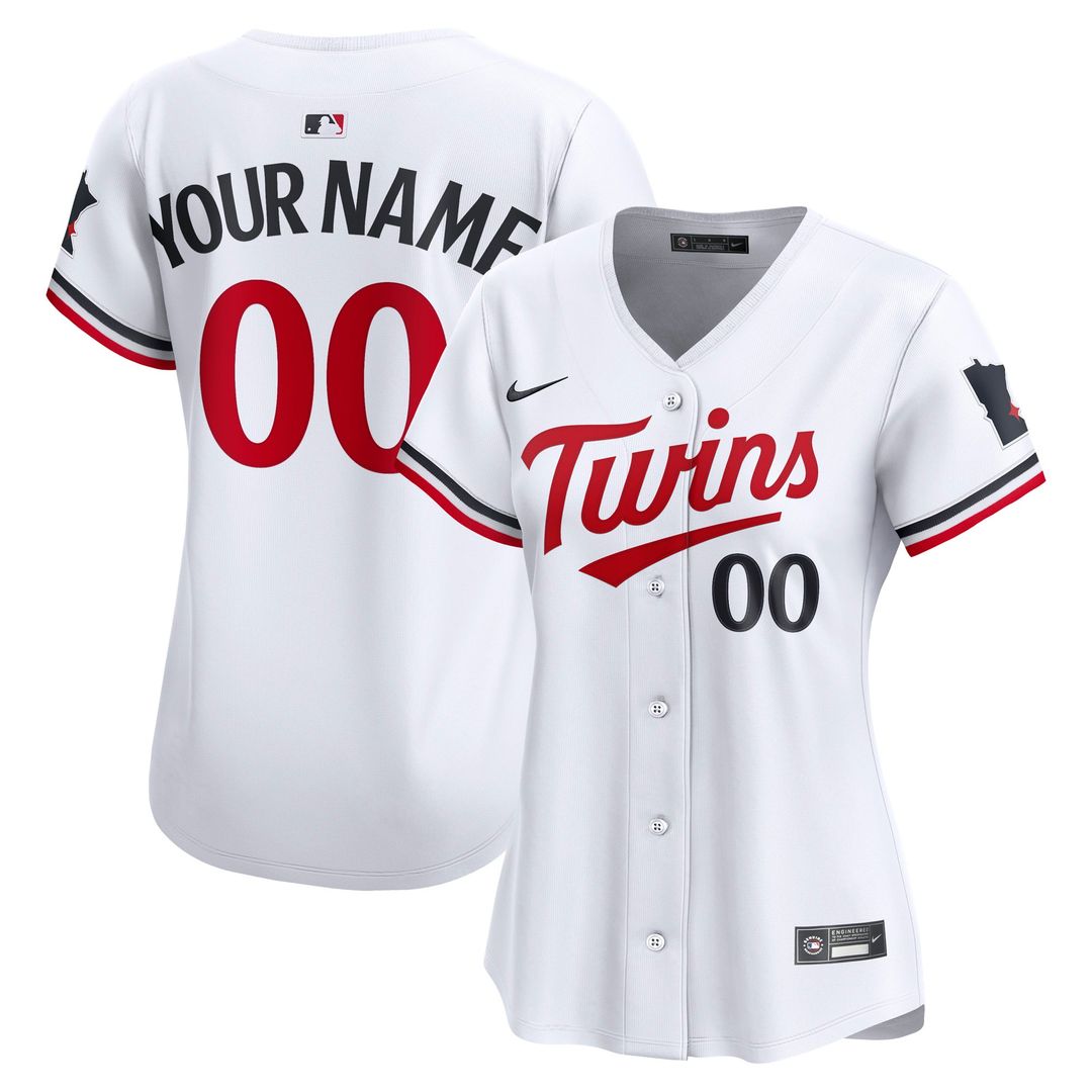 Minnesota Twins Nike Women's Home Limited Custom Jersey - White | MLB Fan Gear