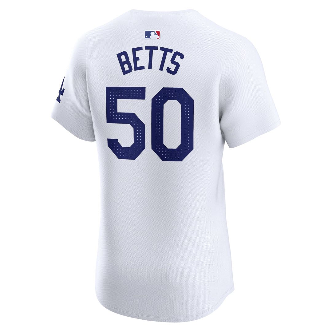 Mookie Betts Los Angeles Dodgers Nike Home Elite Jersey - White | MLB Fan Gear