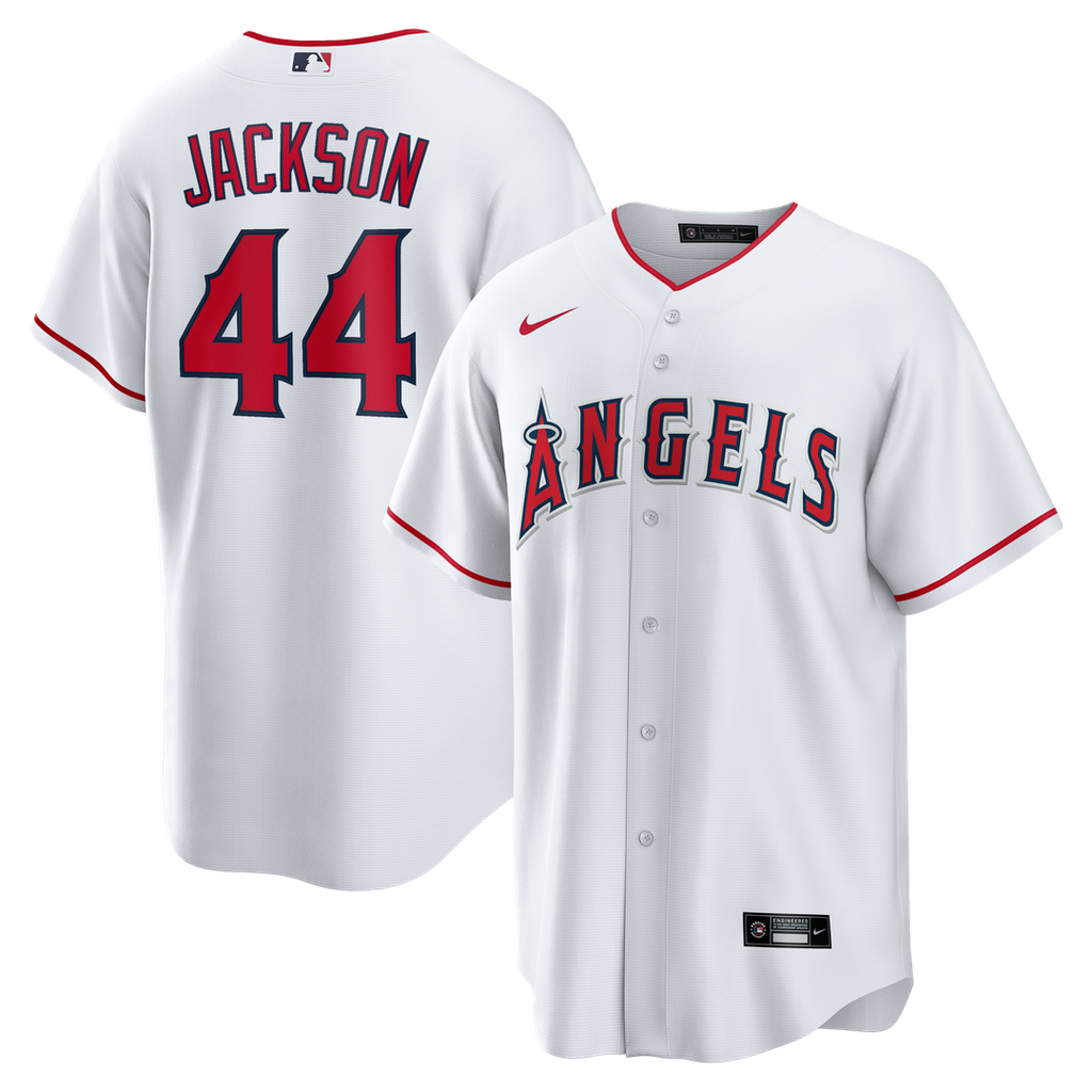 Reggie Jackson Los Angeles Angels Nike Home Retired Player Replica Jersey - White | MLB Fan Gear