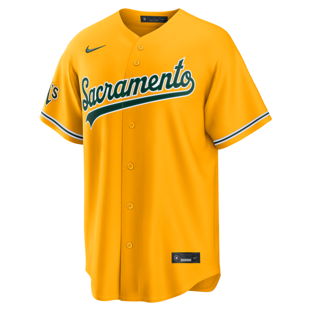 Brent Rooker Athletics Nike Alternate Stadium Jersey - Gold | MLB Fan Gear