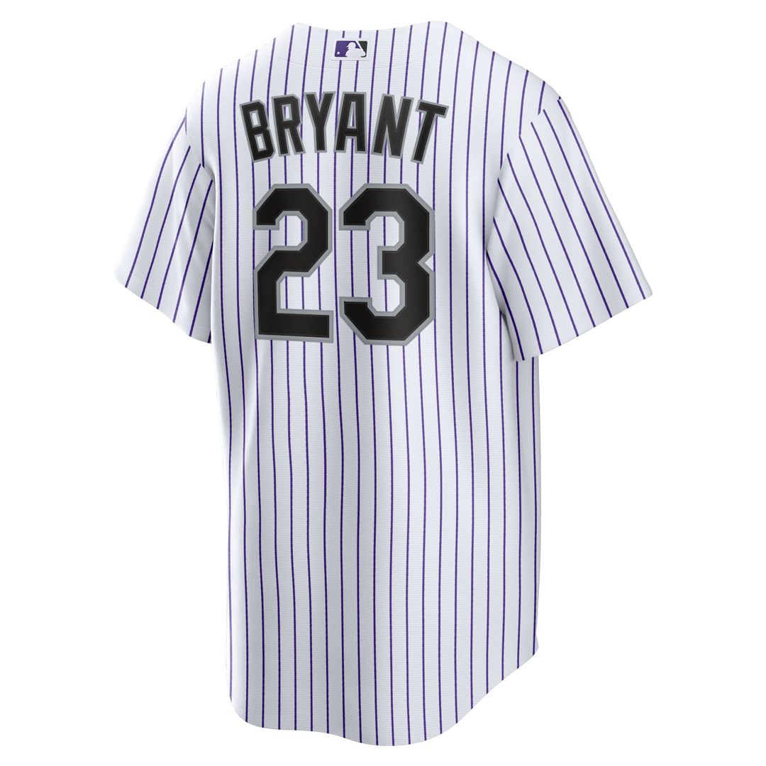 Kris Bryant Colorado Rockies Nike Replica Player Jersey - White/ Purple | MLB Fan Gear