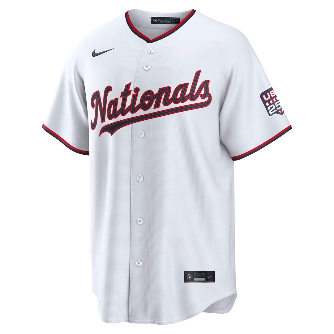 James Wood Washington Nationals Nike USA 250 Fourth of July Home Stadium Jersey - White | MLB Fan Gear