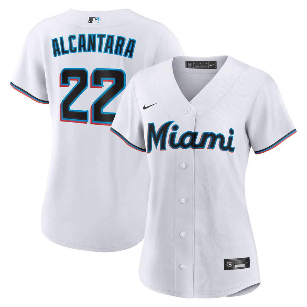 Sandy Alcantara Miami Marlins Nike Women's Home Replica Player Jersey - White | MLB Fan Gear