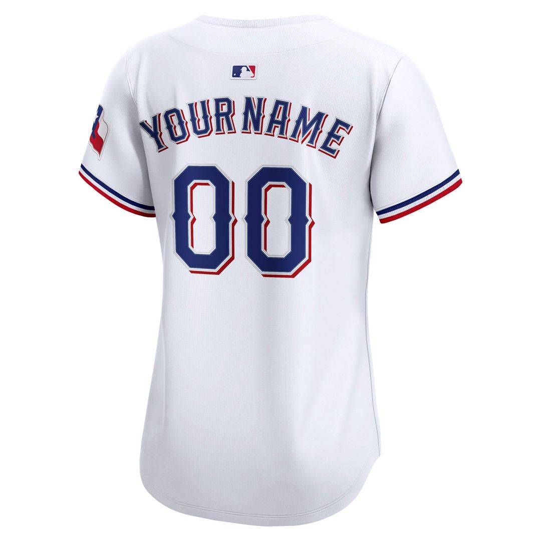 Texas Rangers Nike Women's Home Limited Custom Jersey - White | MLB Fan Gear