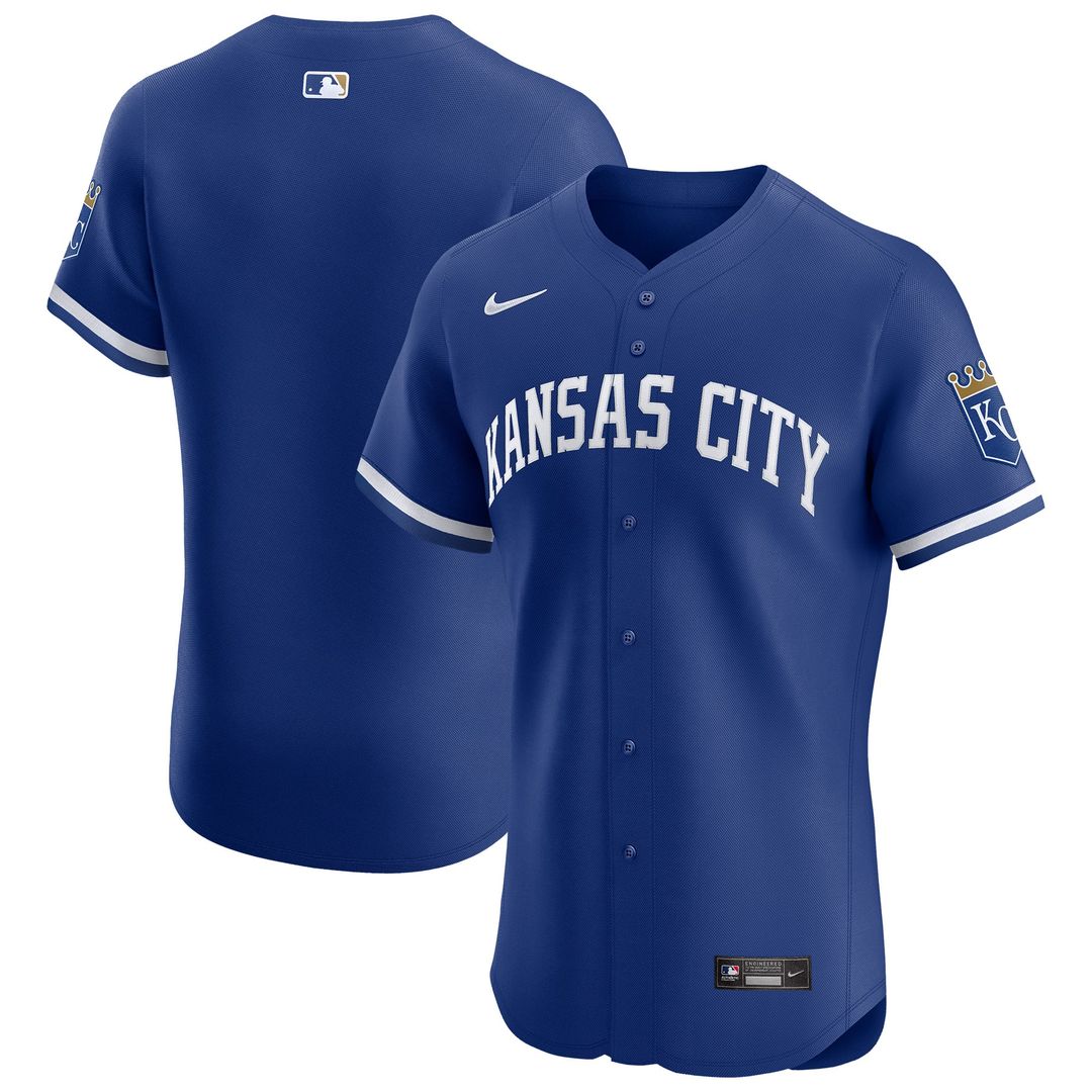 Kansas City Royals Nike Alternate Vapor Premier Elite Patch Jersey - Royal | MLB Fan Gear