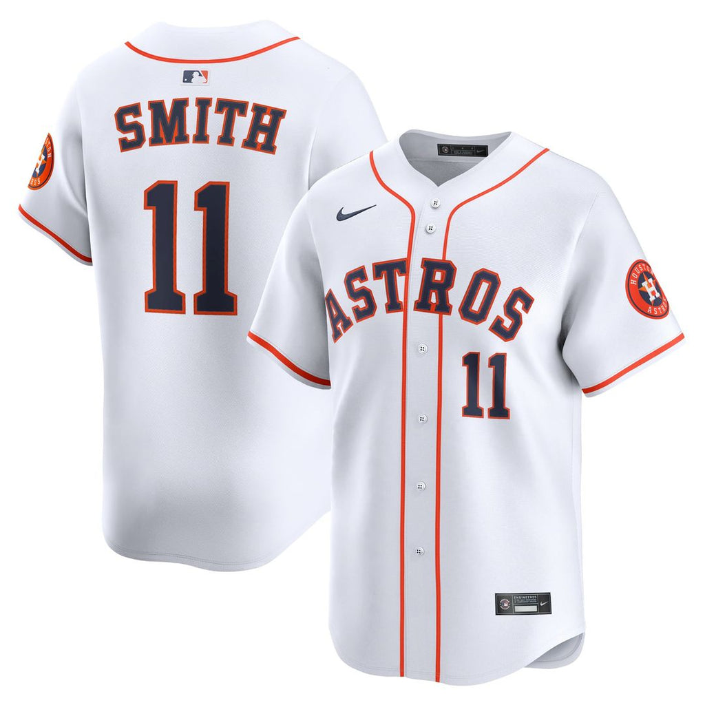 Cam Smith #11 Houston Astros Nike Home Limited Player Jersey - White | MLB Fan Gear