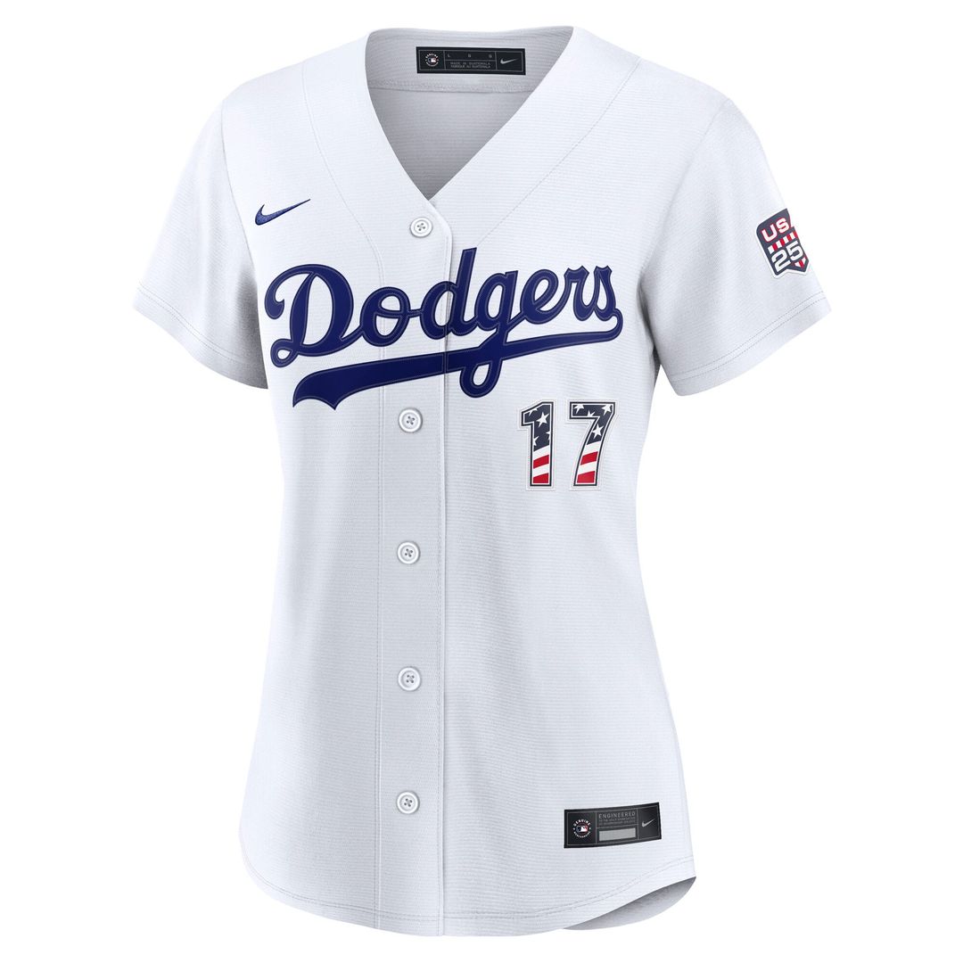 Shohei Ohtani Los Angeles Dodgers Nike Women's USA 250 Fourth of July Home Stadium Jersey - White | MLB Fan Gear