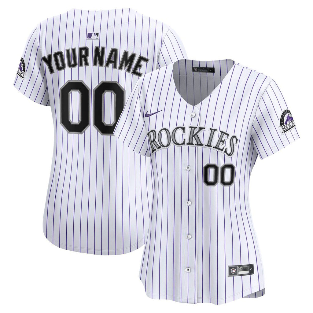 Colorado Rockies Nike Women's Home Limited Custom Jersey - White | MLB Fan Gear
