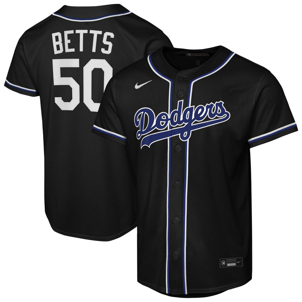 Mookie Betts Los Angeles Dodgers Nike Youth Fashion Replica Player Jersey - Black | MLB Fan Gear
