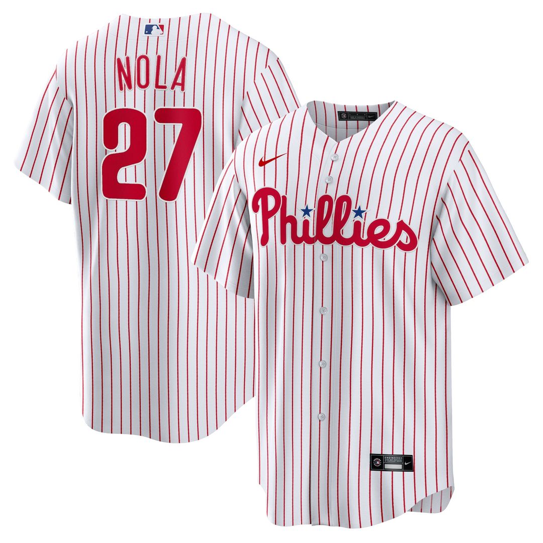 Aaron Nola Philadelphia Phillies Nike Home Replica Player Name Jersey - White | MLB Fan Gear