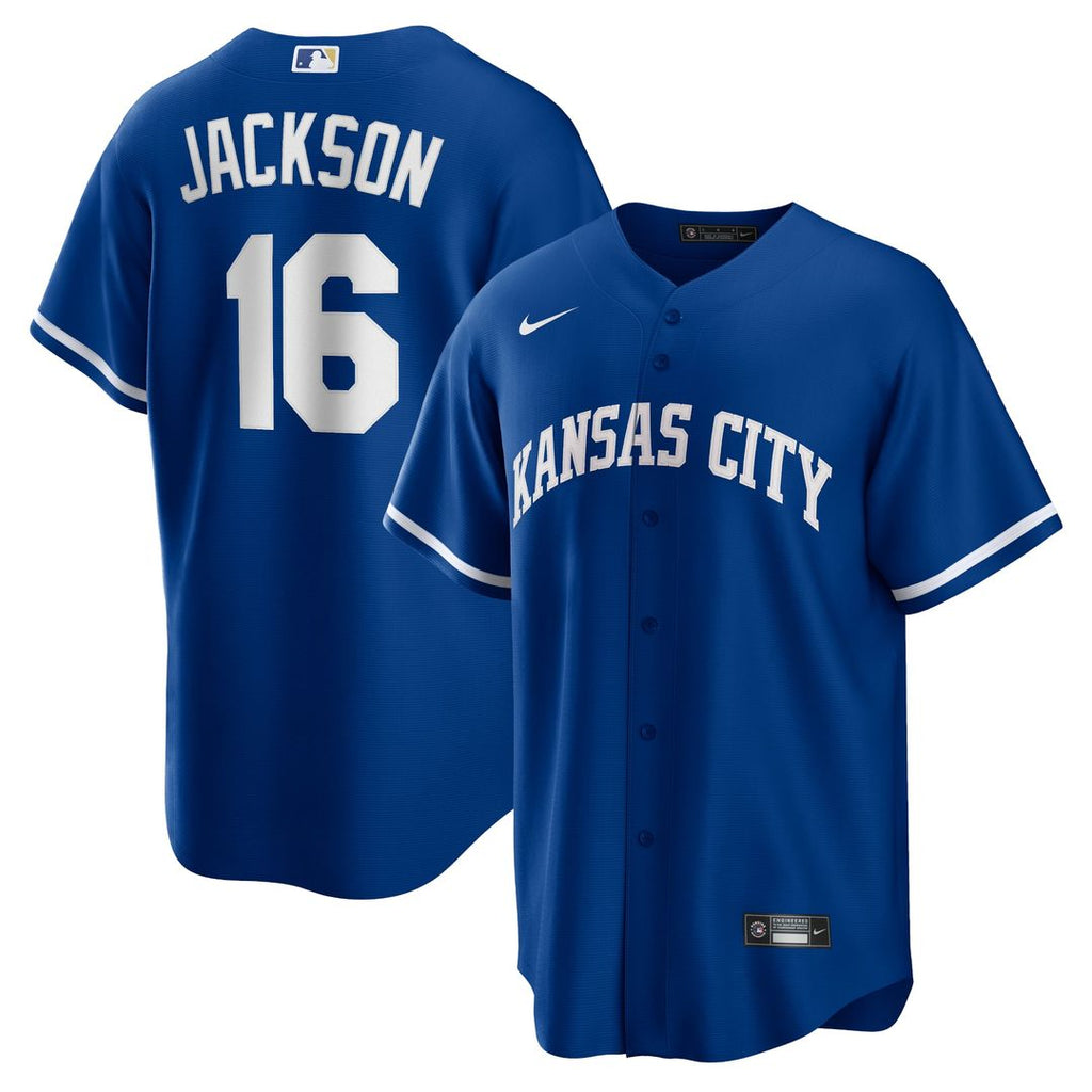 Bo Jackson Kansas City Royals Nike Alternate 2 Replica Jersey - Rush Blue | MLB Fan Gear