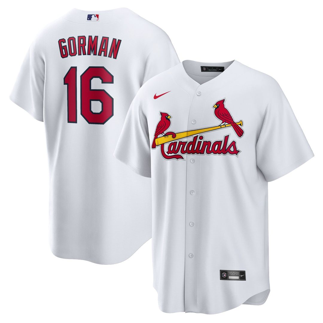 Nolan Gorman St. Louis Cardinals Nike Home Replica Jersey - White | MLB Fan Gear