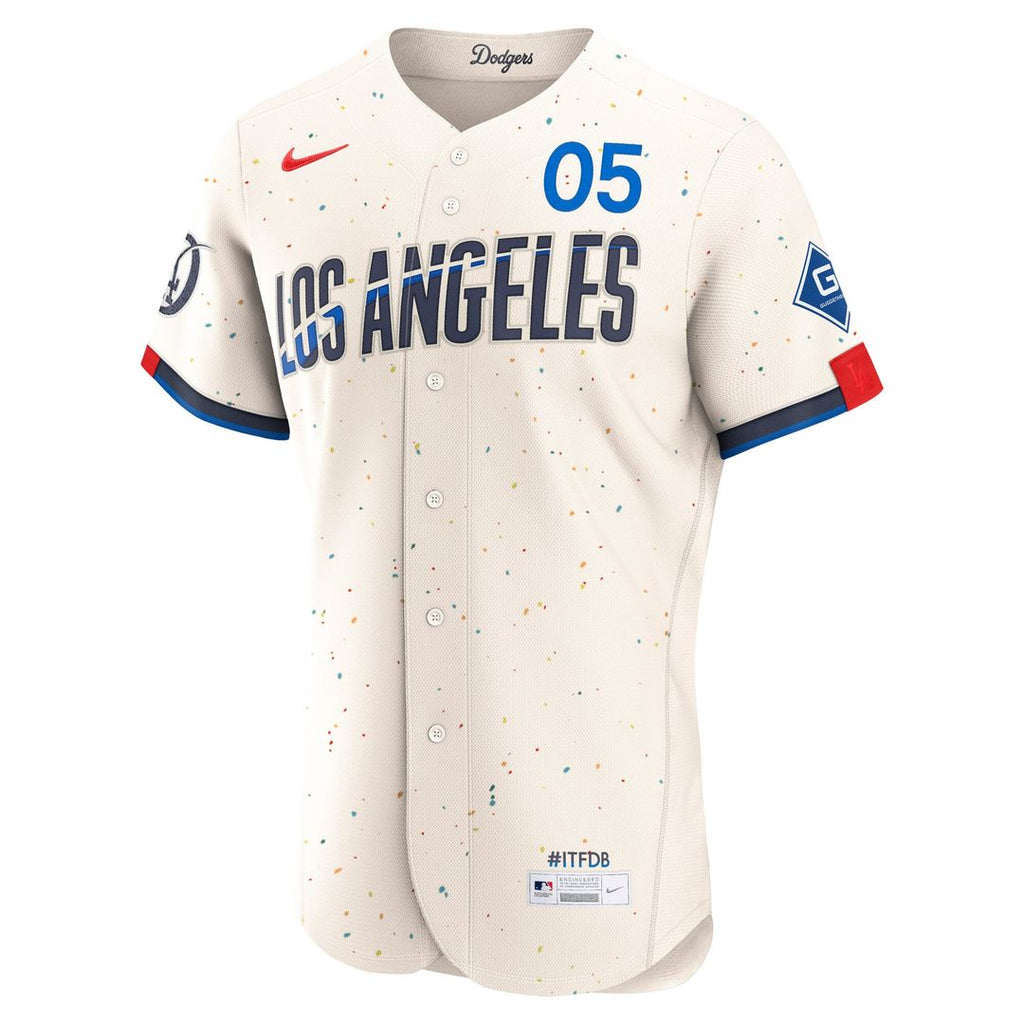 Freddie Freeman Los Angeles Dodgers Nike City Connect Authentic Sponsor Patch Jersey - Cream | MLB Fan Gear