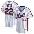Juan Soto New York Mets Nike Cooperstown Collection Limited 40th Anniversary Jersey - White | MLB Fan Gear