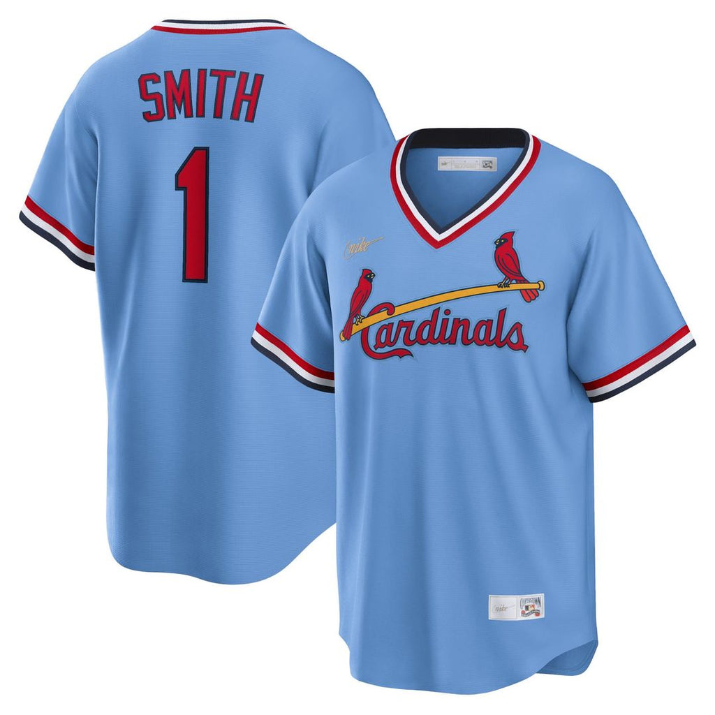 Ozzie Smith St. Louis Cardinals Nike Road Cooperstown Collection Player Jersey - Light Blue | MLB Fan Gear