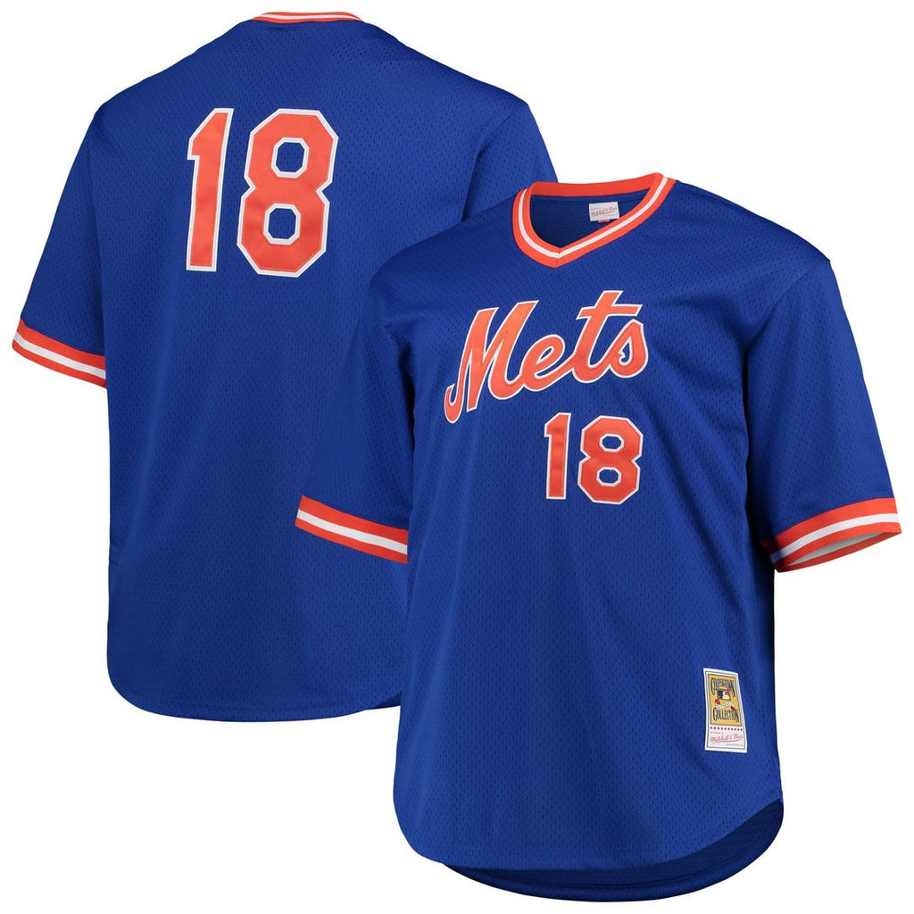 Darryl Strawberry New York Mets Mitchell & Ness Big & Tall Cooperstown Collection Mesh Batting Practice Jersey - Royal | MLB Fan Gear