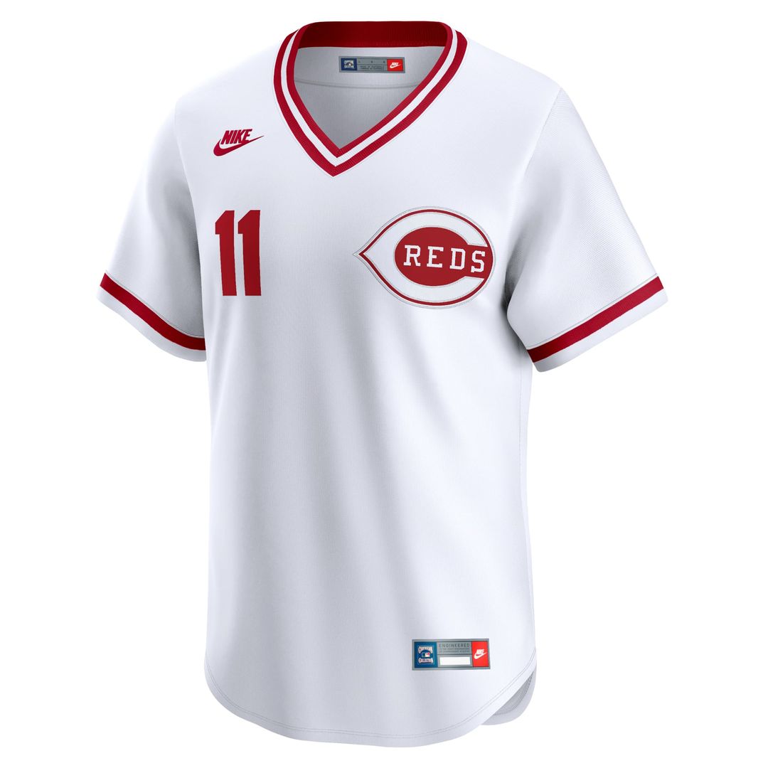 Barry Larkin Cincinnati Reds Nike Throwback Cooperstown Limited Jersey - White | MLB Fan Gear