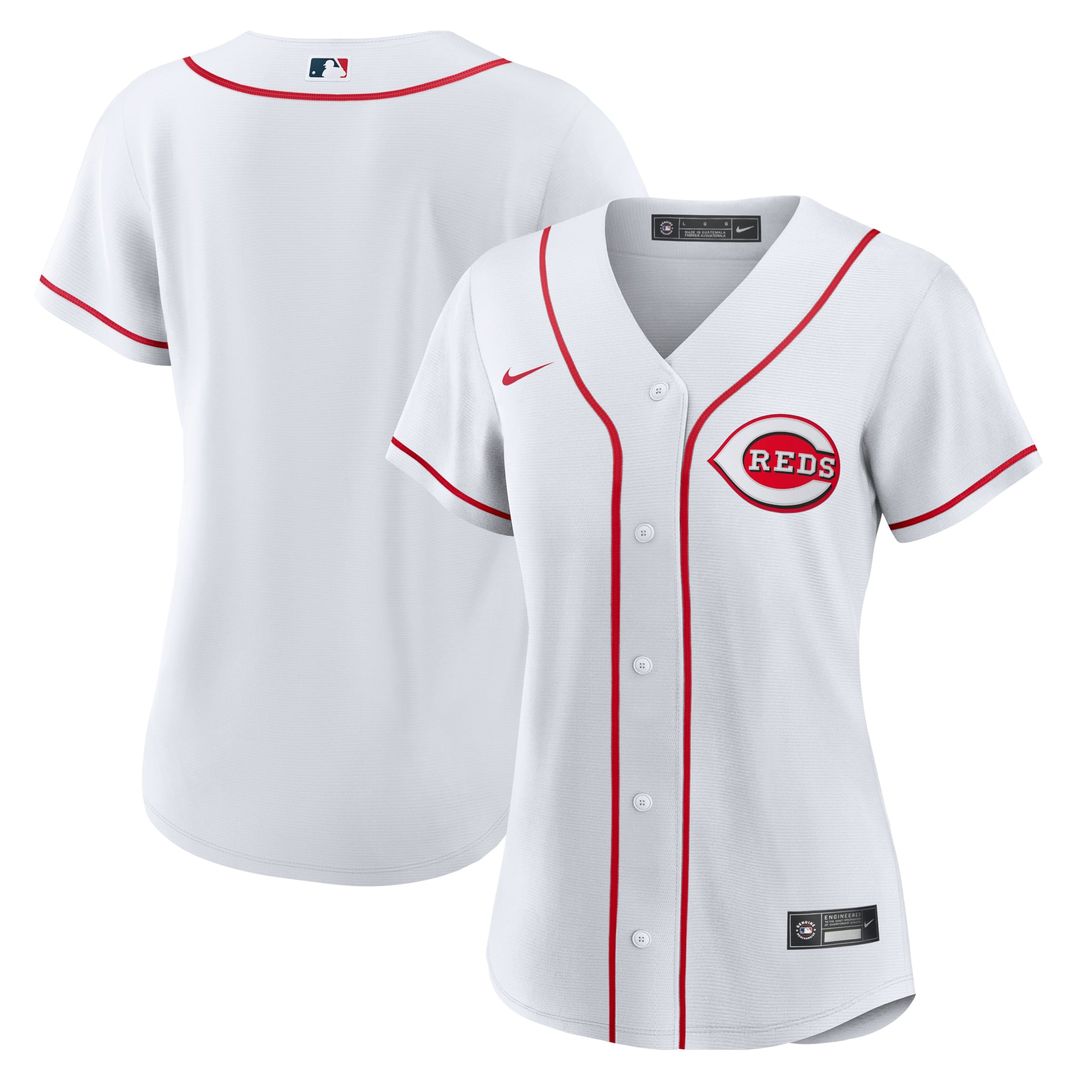 Cincinnati Reds Nike Women's Home Replica Team Jersey - White | MLB Fan Gear
