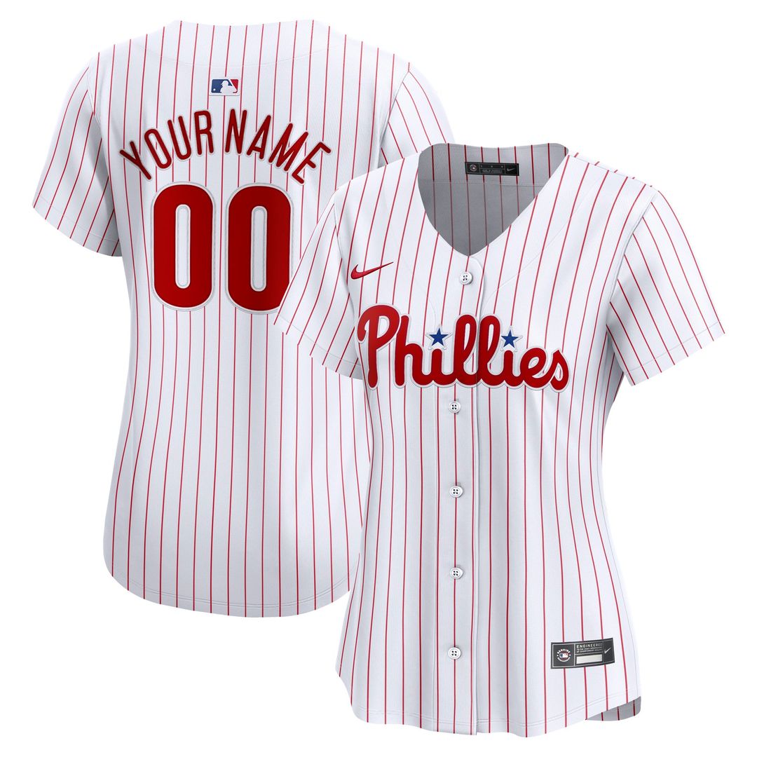 Philadelphia Phillies Nike Women's Home Limited Custom Jersey - White | MLB Fan Gear