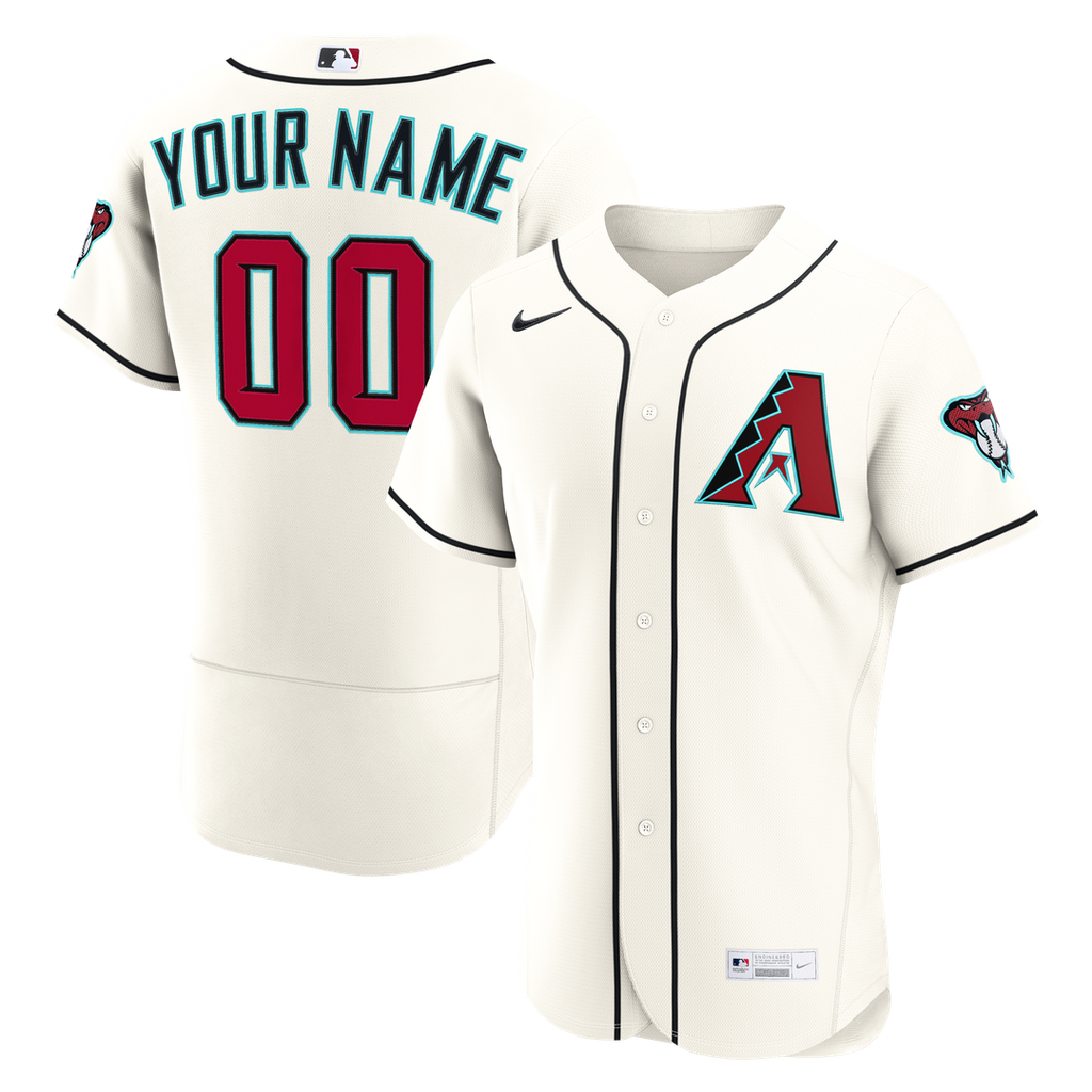 Arizona Diamondbacks Nike Home Authentic Custom Jersey - Cream | MLB Fan Gear