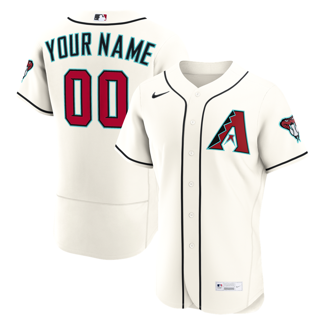Arizona Diamondbacks Nike Home Authentic Custom Jersey - Cream | MLB Fan Gear