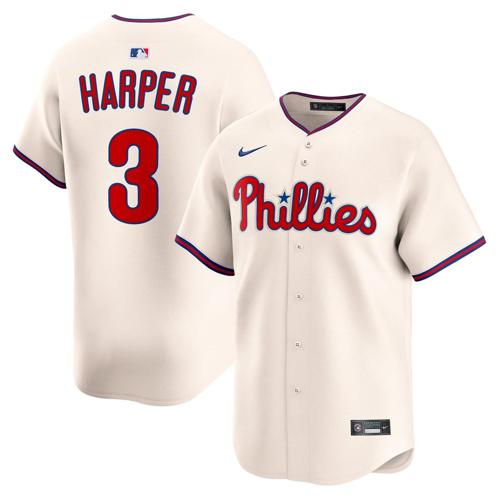 Bryce Harper Philadelphia Phillies Nike Alternate Limited Jersey - Cream | MLB Fan Gear