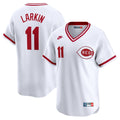 Barry Larkin Cincinnati Reds Nike Throwback Cooperstown Limited Jersey - White | MLB Fan Gear